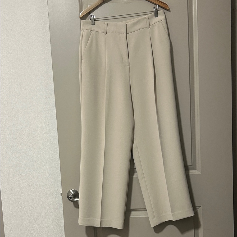 LOFT Cream Wide Leg Women's Pants